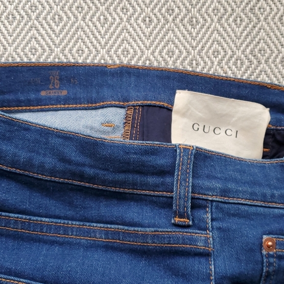 GUCCI EMBROIDERED JEANS(EUC) - Picture 6 of 7